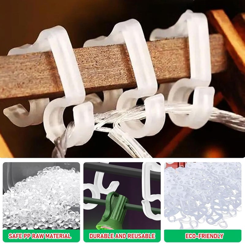 GOOTHY All-Purpose Holiday Light Clips, Set of 100 Christmas Light Clip Universal Outdoor Lights Hooks for Gutters, Shingles, Roofs, and Windows Christmas, Halloween, and Party Decorations - Image 5